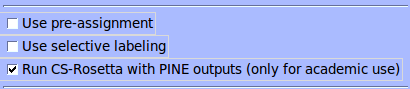 Check box options