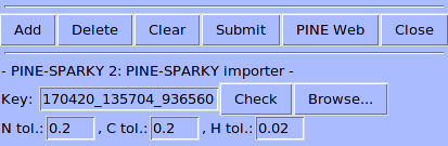 KEY generated after submission